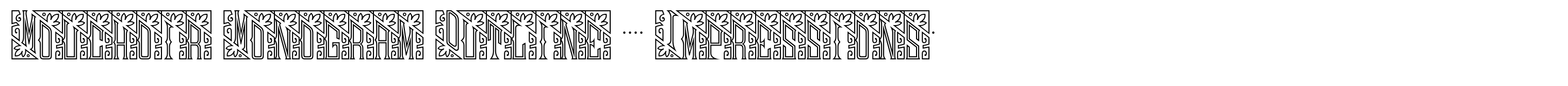 Mouchoir Monogram Outline (250 Impressions)